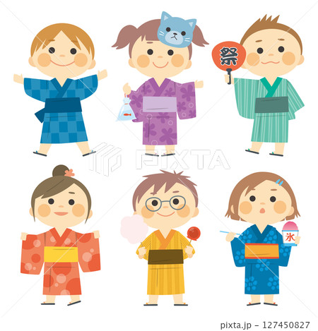 浴衣キッズセット 127450827