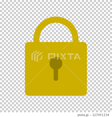 Color icon illustration of a locked key symbol 127451134