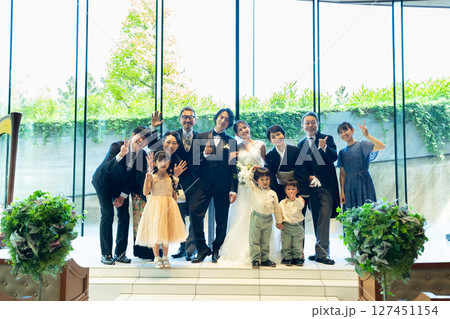 結婚式 集合写真 結婚式 集合写真 127451154