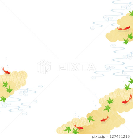 夏の和風背景(金魚)2025-12 夏の和風背景(金魚)2025-12 127451219