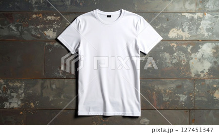 モックアップに最適な白Tシャツ素材2 モックアップに最適な白Tシャツ素材2 127451347