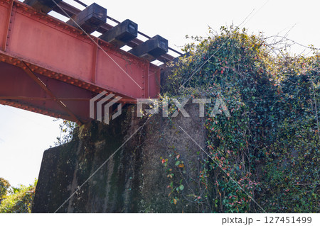 寺坂水源の上を通る南阿蘇鉄道 127451499