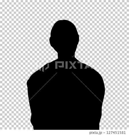不気味な人のシルエット 127451581