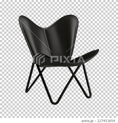 Elegant Black Butterfly Chair Design for Modern Minimalist Interiors and Decor 127451654