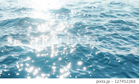 まばゆい朝の海面 127452268
