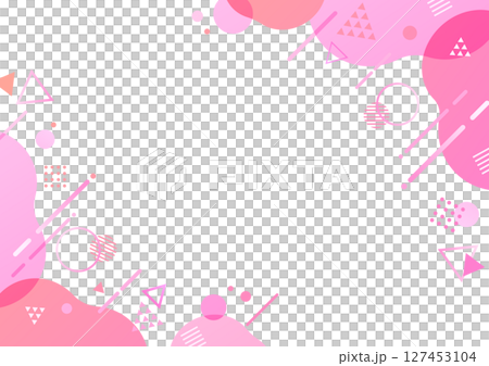 Cute pop geometric background material Cute pop geometric background material 127453104