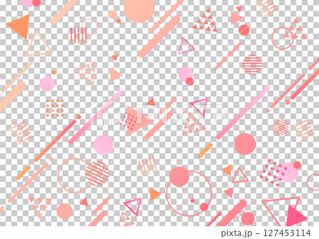 Cute pop geometric background material Cute pop geometric background material 127453114
