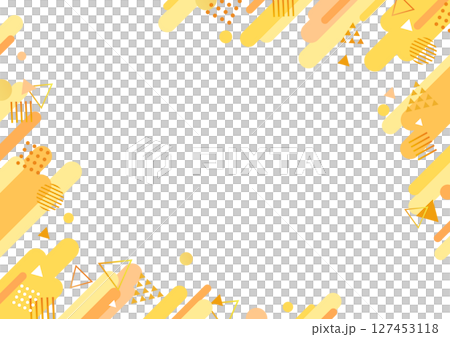 可愛流行幾何背景素材 127453118