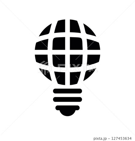 Simple vector icon bulb 127453634