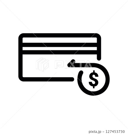Simple vector icon bank card 127453730