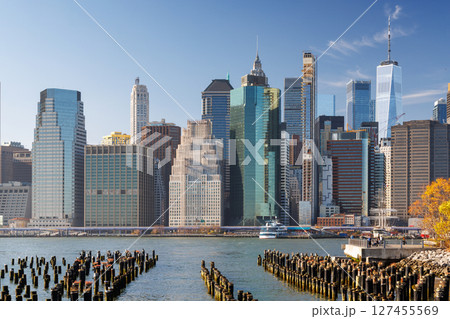 The New York Manhattan skyline The New York Manhattan skyline 127455569