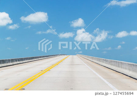 Highway stretching into the sky Highway stretching into the sky 127455694