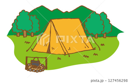 キャンプ キャンプ 127456298