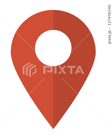 イラスト素材:マップのピン ベクター 赤 red pin point. pin location イラスト素材:マップのピン ベクター 赤 red pin point. pin location 127456340