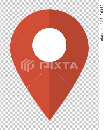 イラスト素材:マップのピン ベクター 赤 red pin point. pin location イラスト素材:マップのピン ベクター 赤 red pin point. pin location 127456340