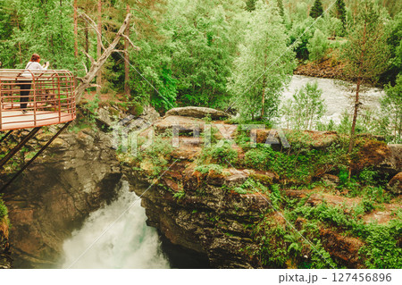 Gudbrandsjuvet gorge in Norway 127456896