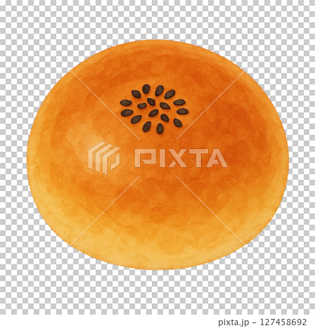 【パン】アンパンのイラスト 127458692