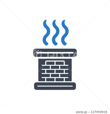 Chimney Heat Icon 127459916