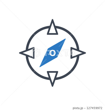 Simple Compass Icon 127459972