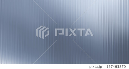 Vector Gray Blurred Glass Gradient background. Vertical Ribbed glass texture. Abstract bg. 127463870