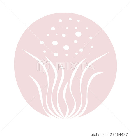 Seaweed, light beige, piglet, peach color and white Seaweed, light beige, piglet, peach color and white 127464427