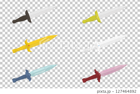 ダガー 短剣 イラストセット ダガー 短剣 イラストセット 127464892