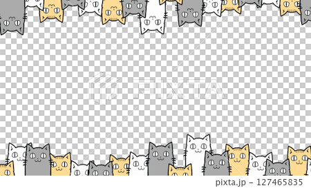 Cute cat frame 127465835