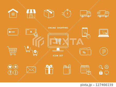 ネットショップのアイコン風イラスト 127466139