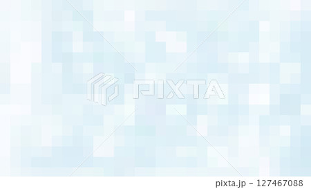 きれいモダン水色青グラデーション背景イラスト壁紙　涼しいモザイク柄　さわやかブルーグレー色 127467088