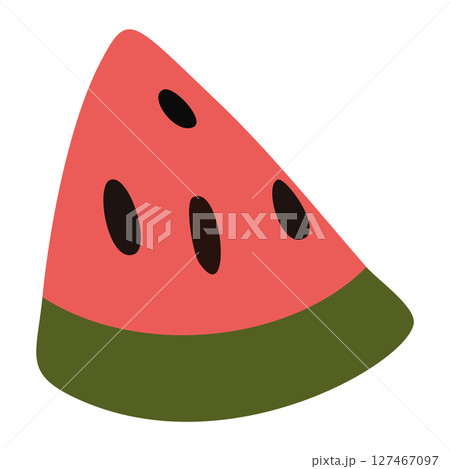 Watermelon slice graphic. Vector 127467097