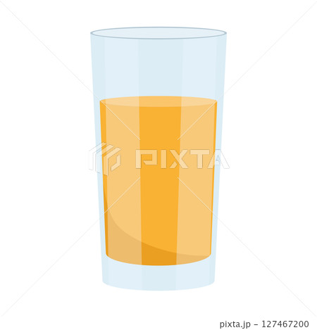 Glass full of orange juice. Vector Glass full of orange juice. Vector 127467200