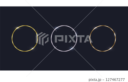 金銀銅の丸いフレームセット 金銀銅の丸いフレームセット 127467277