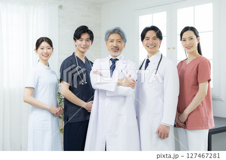 医療スタッフ、働く人々、医師、看護師、医療イメージ 127467281