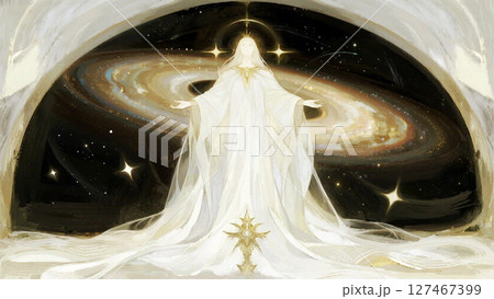 宇宙の女神からのメッセージ　ファンタジーゲーム世界 127467399