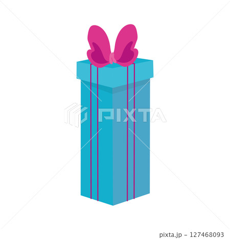 Colorful gift box design. Vector 127468093