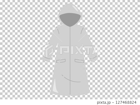 雨ガッパのイラスト 127468824