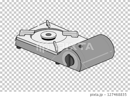 カセットコンロのイラスト 127468835