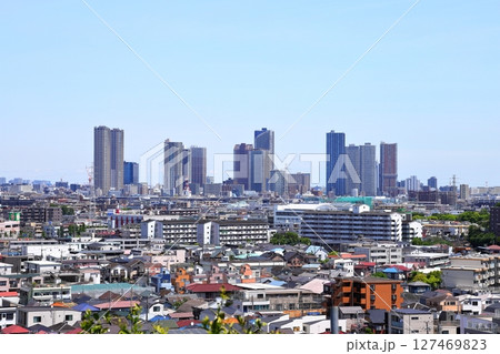 都市遠景 神奈川県川崎市 都市遠景 神奈川県川崎市 127469823