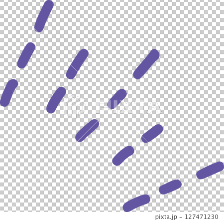 手寫反應紫色虛線 手寫反應紫色虛線 127471230