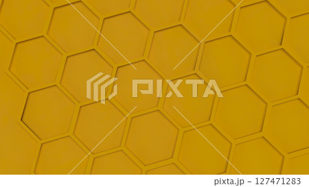 The Yellow Beehive for Abstract Background concept 3d Rendering. The Yellow Beehive for Abstract Background concept 3d Rendering. 127471283