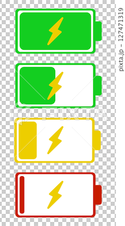 電池圖示顯示正在充電 127471319