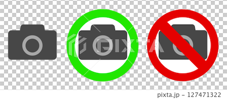 シンプルなカメラのアイコン 127471322