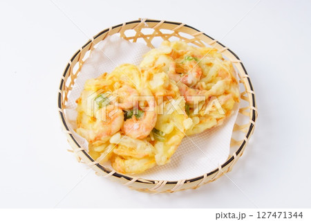 海老のかき揚げ天ぷら 127471344