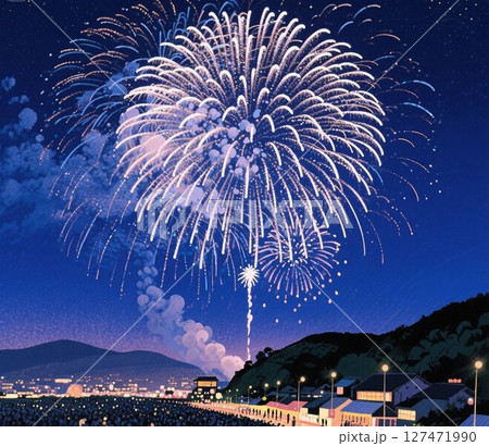夏の思い出 夜空の花火 夏の思い出 夜空の花火 127471990