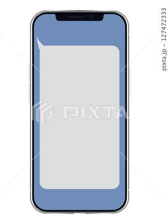 スマートフォンと通知画面 スマートフォンと通知画面 127472333