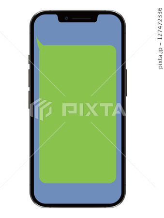 スマートフォンと通知画面 スマートフォンと通知画面 127472336