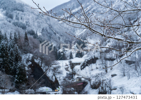 250317秋山郷の雪景色 127473431