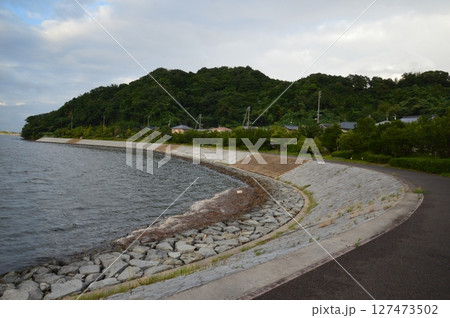 中海干拓地(中海ふれあい公園 近く/島根県安来市) 中海干拓地(中海ふれあい公園 近く/島根県安来市) 127473502