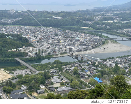 岩国城からの眺望　山本県岩国市 127473557