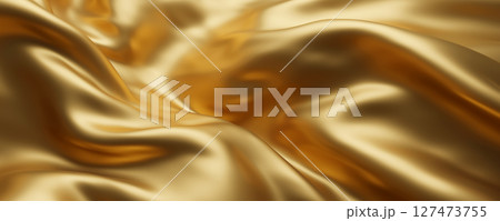 Gold luxury fabric background 3d render 127473755